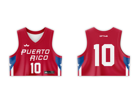 PR AWAY BASKETBALL CROP TOP JERSEY